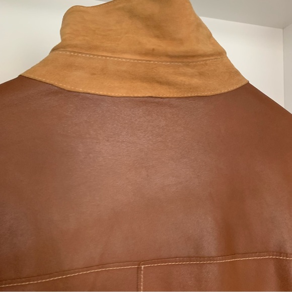 Lambskin leather reversible shirt - Picture 7 of 14